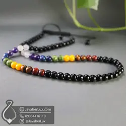 گردنبند هفت چاکرا مدل ریسمان انرژی جواهرلوکس _ کد 400944