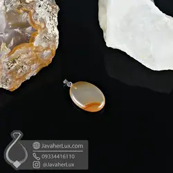 مدال عقیق طبیعی کارنلین آسمان سرا _ کد 400857
