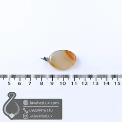 مدال عقیق طبیعی کارنلین آسمان سرا _ کد 400857