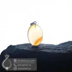 مدال عقیق طبیعی کارنلین آسمان سرا _ کد 400857