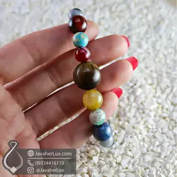 دستبند سیارات منظومه شمسی چند جواهر سنگ چاکرا جواهر لوکس
