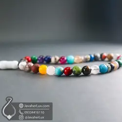 تسبیح احجار الشفا سنگ درمانی 7 چاکرا جواهر لوکس Ahjar Al-Shifa Tasbih