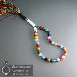 تسبیح احجار الشفا سنگ درمانی 7 چاکرا جواهر لوکس Ahjar Al-Shifa Tasbih