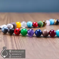 تسبیح احجار الشفا سنگ درمانی 7 چاکرا جواهر لوکس Ahjar Al-Shifa Tasbih