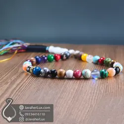 تسبیح احجار الشفا سنگ درمانی 7 چاکرا جواهر لوکس Ahjar Al-Shifa Tasbih