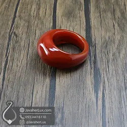 انگشتر سنگ عقیق قرمز _ کد : 400679 | جواهر لوکس