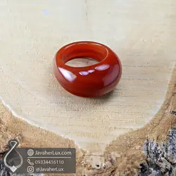 انگشتر سنگ عقیق قرمز _ کد : 400679 | جواهر لوکس