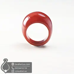 انگشتر سنگ عقیق قرمز _ کد : 400679 | جواهر لوکس