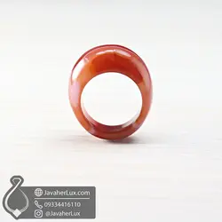 انگشتر تمام سنگ عقیق سلیمانی _ کد : 400677 | جواهر لوکس