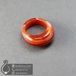 انگشتر تمام سنگ عقیق سلیمانی _ کد : 400677 | جواهر لوکس