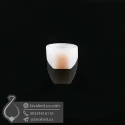 انگشتر تمام سنگ عقیق سفید جواهر لوکس _ کد : 400678 | جواهر لوکس