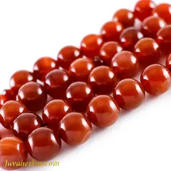 تسبیح 33 دانه عقیق قرمز تراش کروی _ کد : 500075 | جواهر لوکس