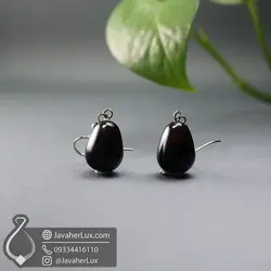 نیم ست سنگ عقیق سیاه اونیکس اصل و طبیعی _ کد : 400379 | جواهر لوکس