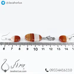 نیم ست زنانه عقیق مدل پاو _ کد : 400309 | جواهر لوکس