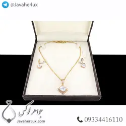 جعبه جواهر نیم ست چوب و مخمل _ کد : 700003 | جواهر لوکس
