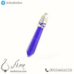 گردنبند سنگ عقیق سلیمانی مدل منشور _ کد : 400219 | جواهر لوکس