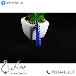 گردنبند سنگ عقیق سلیمانی مدل منشور _ کد : 400219 | جواهر لوکس