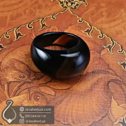 انگشتر تمام سنگ عقیق مدل کانا _ کد : 400084 | جواهر لوکس