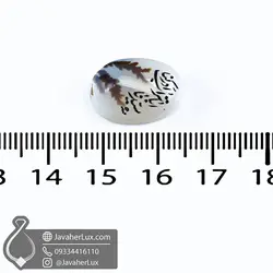 نگین عقیق شجر زیبا با حکاکی سیدنا اباتراب ادرکنا - کد : 400997 | جواهر لوکس