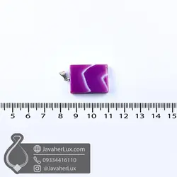گردنبند عقیق سلیمانی صورتی _ کد : 400966 | جواهر لوکس