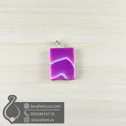 گردنبند عقیق سلیمانی صورتی _ کد : 400966 | جواهر لوکس