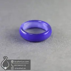 حلقه سنگی عقیق آبی _ کد : 400982 | جواهر لوکس