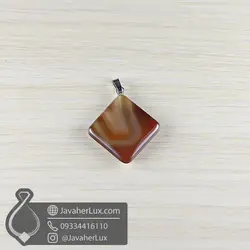 مدال عقیق طبیعی کارنلین میش چال _ کد 400855