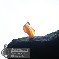 مدال سنگ کارنلین تراش اشکی مدل آلا داغ لار _ کد 400858 | جواهر لوکس