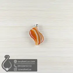 مدال سنگ کارنلین تراش اشکی مدل آلا داغ لار _ کد 400858 | جواهر لوکس