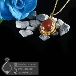 گردنبند نقره زنانه عقیق یمنی _ کد : 100767 | گردنبند عقیق یمنی | گردنبند زنانه | گردنبند عقیق
