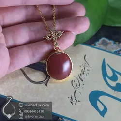 گردنبند نقره زنانه عقیق یمنی _ کد 100766 | جواهرلوکس