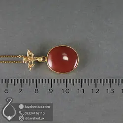 گردنبند نقره زنانه عقیق یمنی _ کد 100766 | جواهرلوکس