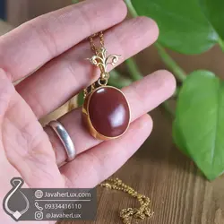 گردنبند نقره زنانه عقیق یمنی _ کد 100766 | جواهرلوکس