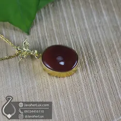 گردنبند نقره زنانه عقیق یمنی _ کد 100766 | جواهرلوکس
