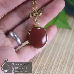 گردنبند نقره زنانه عقیق یمنی _ کد 100766 | جواهرلوکس