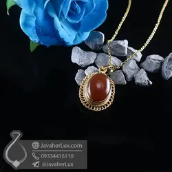 گردنبند نقره زنانه عقیق یمنی _ کد : 100762 | گردنبند عقیق یمنی | گردنبند زنانه | گردنبند عقیق