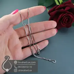 زنجیر نقره ونیزی _ کد : 100751 | زنجیر نقره 60 سانتیمتری | زنجیر نقره 55 سانتیمتری