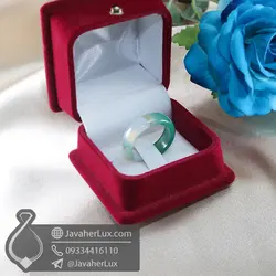 حلقه سنگ عقیق سلیمانی _ کد : 400673