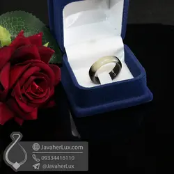 حلقه سنگ عقیق سلیمانی _ کد : 400606