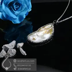 گردنبند مروارید و صدف _ کد : 400601