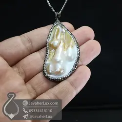 گردنبند مروارید و صدف _ کد : 400601