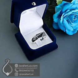 انگشتر نقره مردانه عقیق سیاه اسپرت _ کد : 100527 | جواهر لوکس