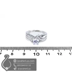 انگشتر نقره زنانه مدل رهان _ کد : 100518 | جواهر لوکس