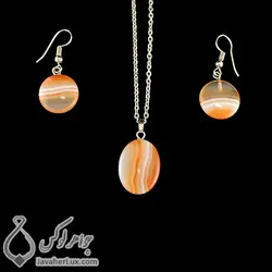 نیم ست سنگ عقیق _ کد : 400279