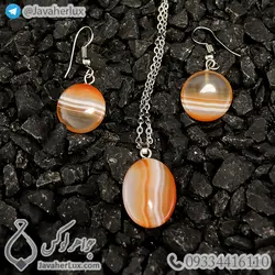 نیم ست سنگ عقیق _ کد : 400279