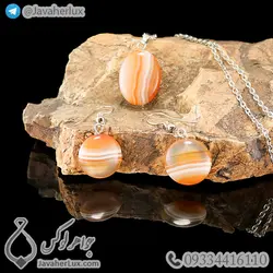 نیم ست سنگ عقیق _ کد : 400279