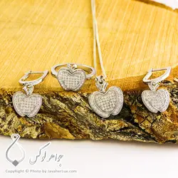 نیم ست نقره زنانه مدل کاگس _ کد : 100304 | جواهر لوکس