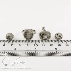 نیم ست نقره زنانه مدل دیکا _ کد : 100302 | جواهر لوکس