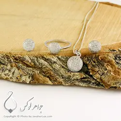 نیم ست نقره زنانه مدل الینر _ کد : 100283 | جواهر لوکس