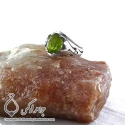 انگشتر نقره مردانه زبرجد مدل گولوم _ کد : 100118 | جواهر لوکس